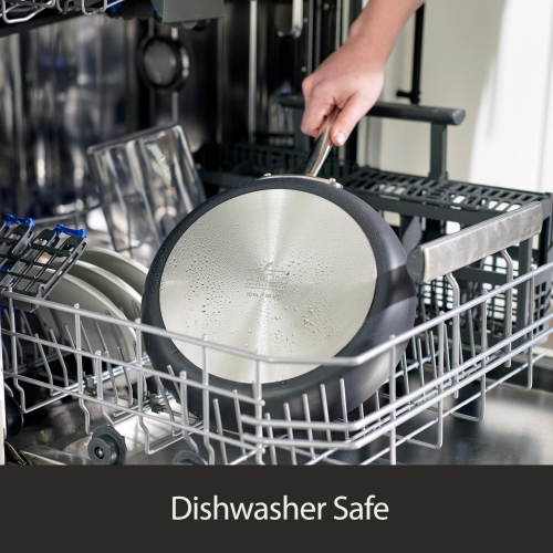 All-Clad E7859064 HA1 Hard Anodized Nonstick Fry Pan Cookware Set, 10 Inch and 12 Inch Fry Pan, 2 Piece, Black