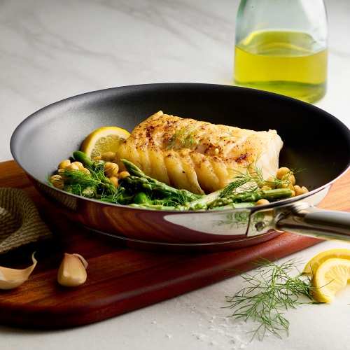 Poêle à frire antiadhésive à induction et à base triple épaisseur Tramontina