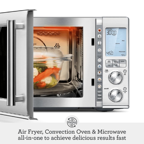 Breville Combi Wave 3-in-1 Microwave BMO870BSS, Brushed Stainless Steel