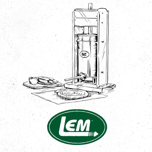 LEM Products 1606 Stainless Steel Vertical Sausage Stuffer, 5 lb, Silver