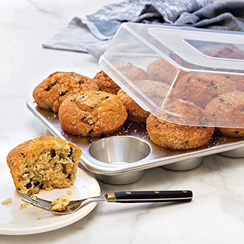 Nordic Ware – moule à muffins à couvercle à dôme élevé, 12 cavités, naturel