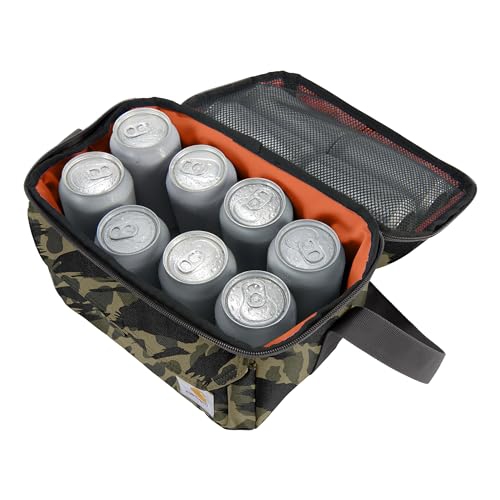 Carhartt Insulated 12 Can Two Compartment Lunch Cooler, Durable Fully-Insulated Lunch Box, Dual Compartment (Blind Duc..