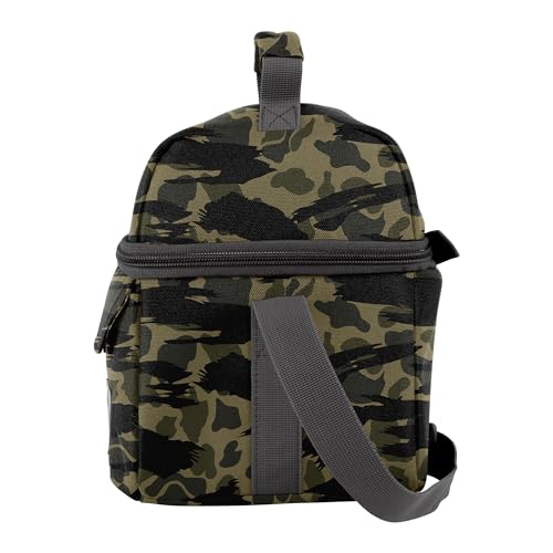 Carhartt Insulated 12 Can Two Compartment Lunch Cooler, Durable Fully-Insulated Lunch Box, Dual Compartment (Blind Duc..