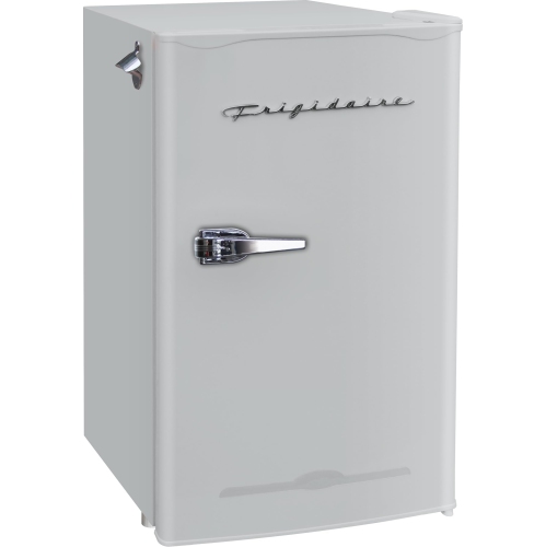 Frigidaire EFR376 Retro Bar Fridge Refrigerator with Side Bottle Opener, 3.2 cu. Ft, Moonbeam