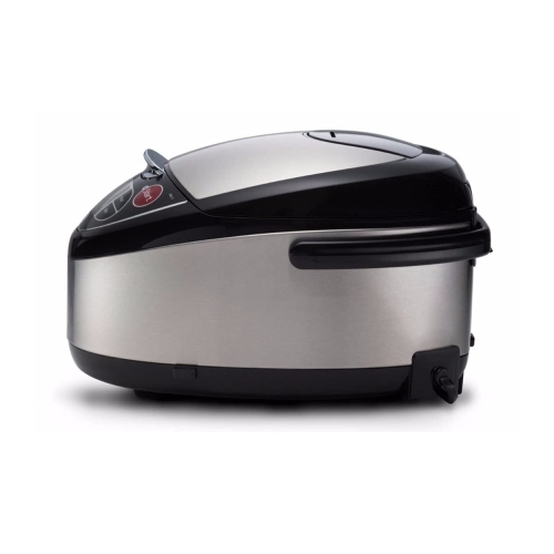 Tiger Corporation – Cuiseur à riz et réchaud à micom JAX-T10U 5,5 tasses avec plaque Tacook, noir acier inoxydable