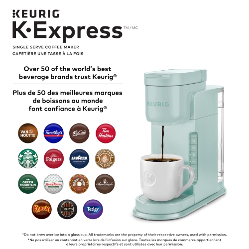 Keurig K-Express Single Serve K-Cup Pod Coffee Maker, Mint, With A Removable Reservoir And Strong Button Function