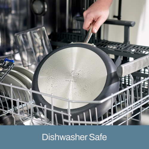 All-Clad E785SC64 Ha1 Hard Anodized Nonstick Dishwasher Safe PFOA Free Cookware Set, 10-Piece, Black