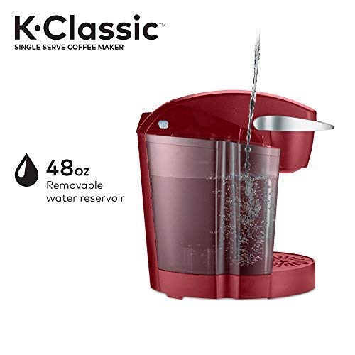 Cafetière K-Classic de Keurig, cafetière à une tasse K-Cup, 6 à 10 oz. Formats d'infusion, rhubarbe
