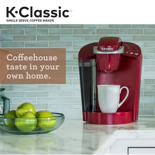 Cafetière K-Classic de Keurig, cafetière à une tasse K-Cup, 6 à 10 oz. Formats d'infusion, rhubarbe