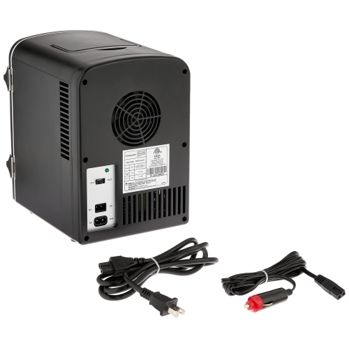 Réfrigérateur à boissons rétro RCA Mini, 6 canettes, noir, RMIS129-BLACK