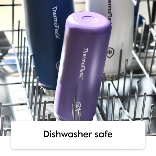 ThermoFlask Double Wall Vacuum Insulated Stainless Steel Water Bottle with Two Lids, 1.2 Liter / 40 Ounce, Capri