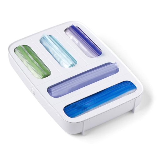 YOUCOPIA  Storabag Drawer Food Bag Dispenser, Plastic Sandwich Bags Organizer for Kitchen Storage, 5-Slot