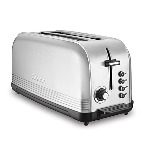 Cuisinart – Grille-pain CPT-2500C à longues fentes en acier inoxydable, 7 réglages d’ombrage