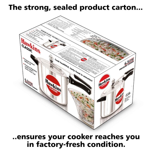 Hawkins – 6,5 L de cuiseur classique HACL65, petit, argenté