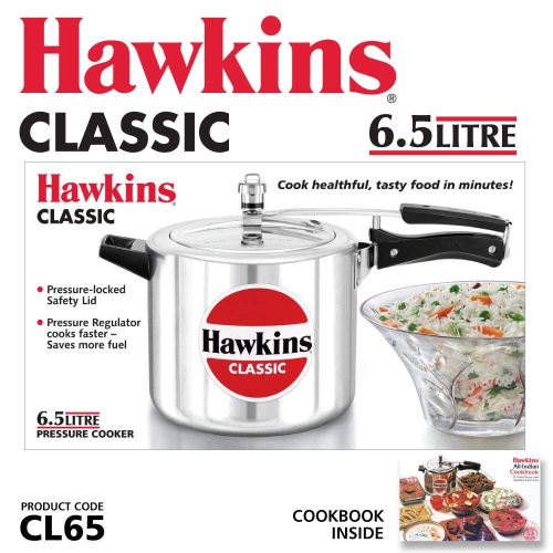 Hawkins – 6,5 L de cuiseur classique HACL65, petit, argenté