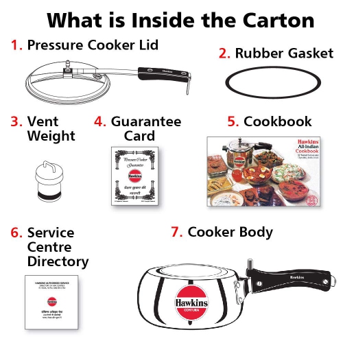 Hawkins – Cuiseur Contura HC20, 2,0l, petit, aluminium