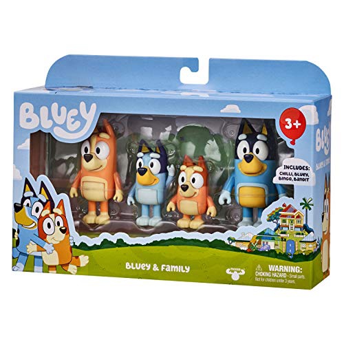 Bluey and Friends 4 Pack of 2.5-3" Poseable Figures