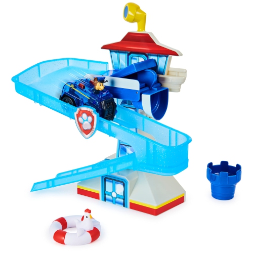 Ensemble de jeu pour le bain PAT'Patrouille avec véhicule Chase lumineux et jouet pour le bain pour enfants de 3 ans et plus