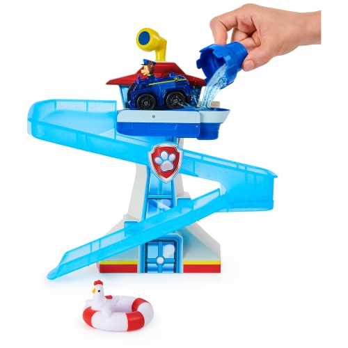 Ensemble de jeu pour le bain PAT'Patrouille avec véhicule Chase lumineux et jouet pour le bain pour enfants de 3 ans et plus