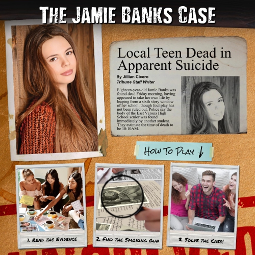 Jeu Unsolved Case Files - Jamie Banks - Cold Case Murder Mystery Game Can You Solve The crime - Anglais seulement