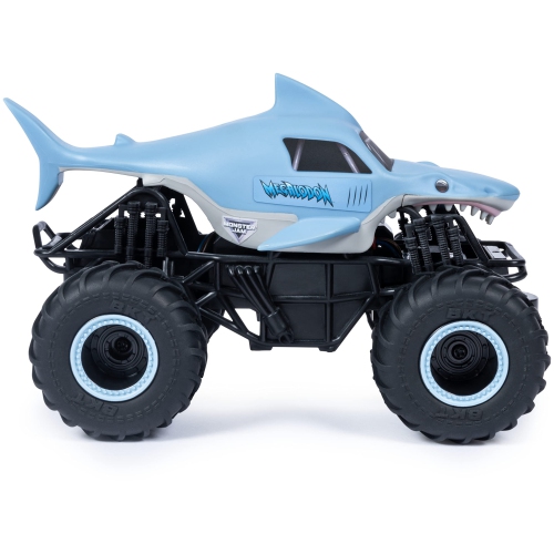 Monster Jam, camion monstre téléguidé officiel Megalodon pour garçons et filles, échelle 1:24, 2,4&nbsp;GHz, jouets pour enfants AG.