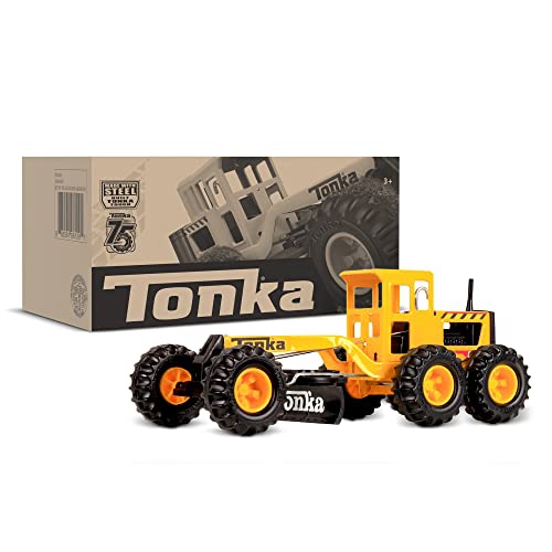 Tonka - Steel Classics Road Grader - Amazon Exclusive - Frustration Free Packaging