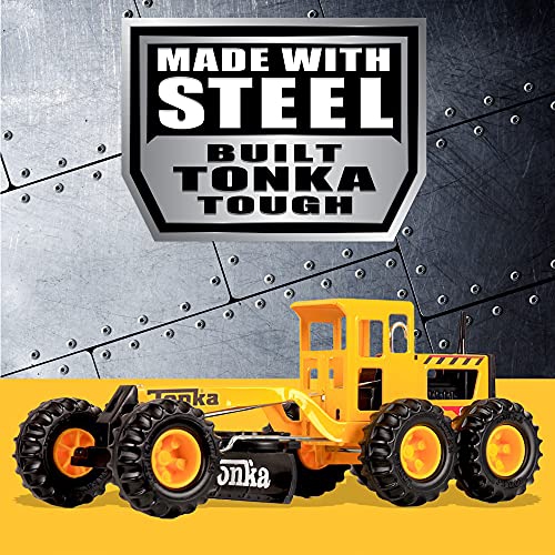 Tonka - Steel Classics Road Grader - Amazon Exclusive - Frustration Free Packaging