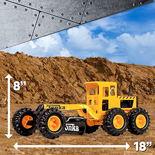 Tonka - Steel Classics Road Grader - Amazon Exclusive - Frustration Free Packaging