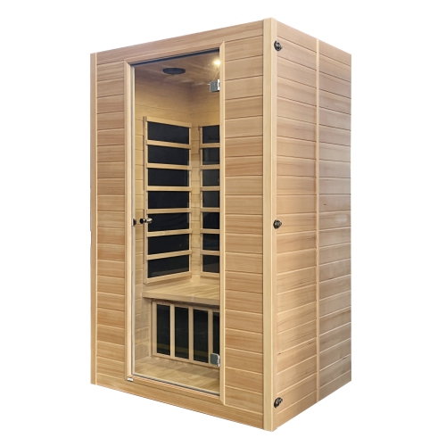 Blispod, Vienne, sauna infrarouge lointain Hemlock canadien EMF très faible, 74,8 x 35,4 po, 2&nbsp;personnes