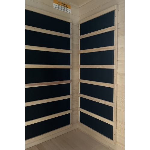 Blispod, Vienne, sauna infrarouge lointain Hemlock canadien EMF très faible, 74,8 x 35,4 po, 2&nbsp;personnes