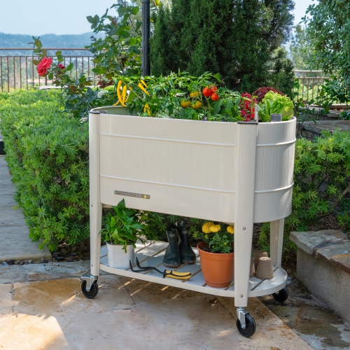 Permasteel - Elevated Garden Bed with EnGrow Technology - IVORY