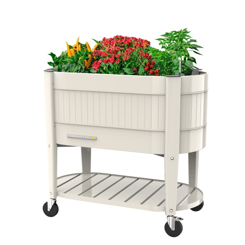 Permasteel - Elevated Garden Bed with EnGrow Technology - IVORY
