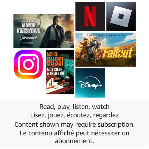 Tablette 8 po 64 Go FireOS Fire HD 8 d'Amazon avec processeur à 6 coeurs MTK/MT8169A - Noir