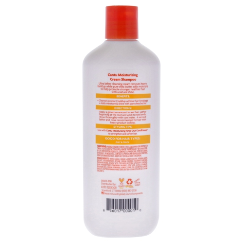 Shea Butter Moisturizing Cream Shampoo by Cantu for Unisex - 13.5 oz Shampoo