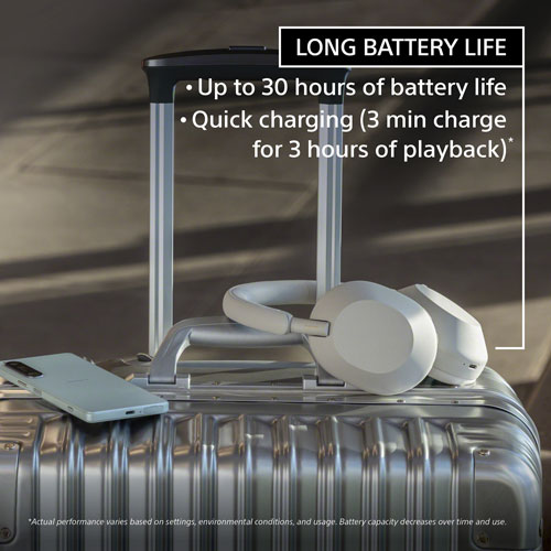 Sony WH-1000XM5 Over-Ear Noise Cancelling Bluetooth Headphones - Smoky Pink