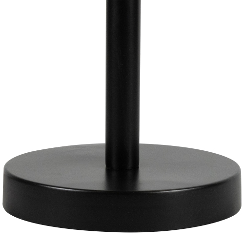 Lampe de table en fer découpé au laser avec abat-jour - 24,5 po - Noir et doré