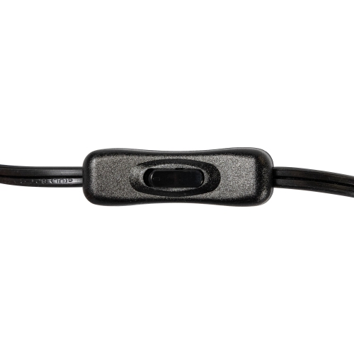 Basket Weave-Style Iron Table Lamp - 14.5" - Black