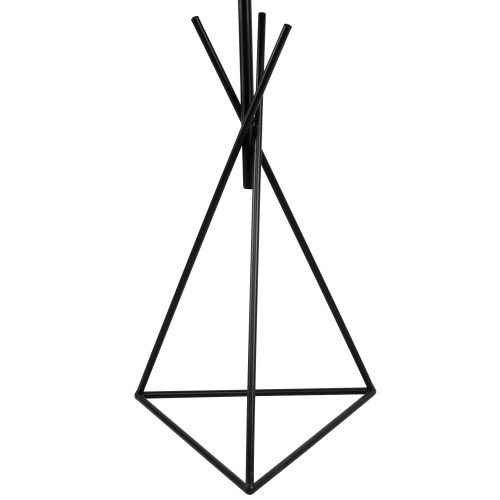 Snowflakes and Stars Iron Table Lamp with Shade - 27.75" - Black and Copper