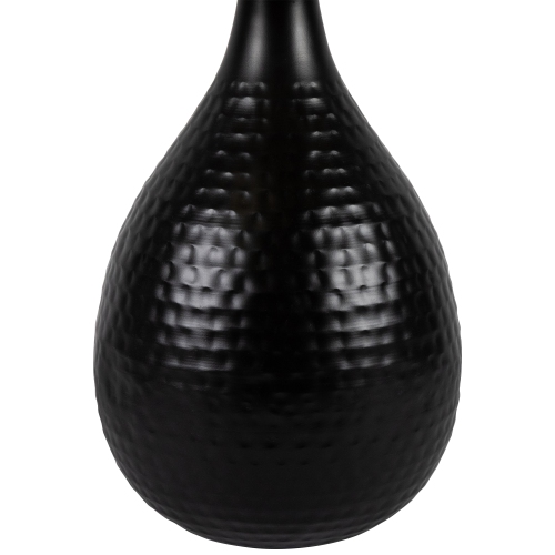 Teardrop Iron Table Lamp with Laser-Cut Shade - 20" - Black and Copper