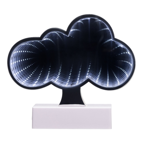LED Lighted 3D Cloud Infinity Mirror - 7.25"