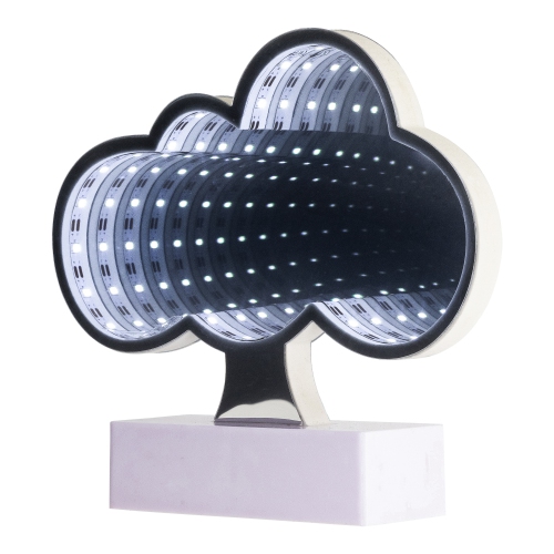 LED Lighted 3D Cloud Infinity Mirror - 7.25"