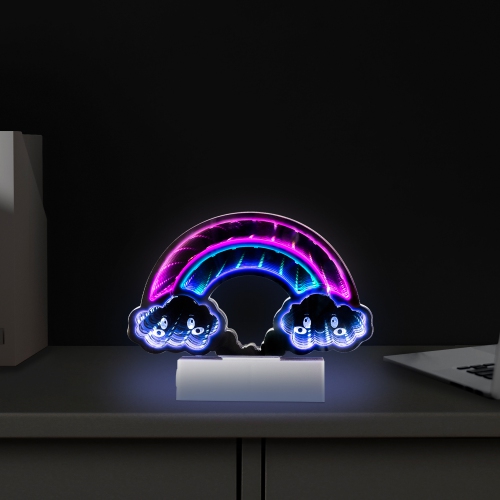 LED Lighted 3D Rainbow Infinity Mirror - 7.25"