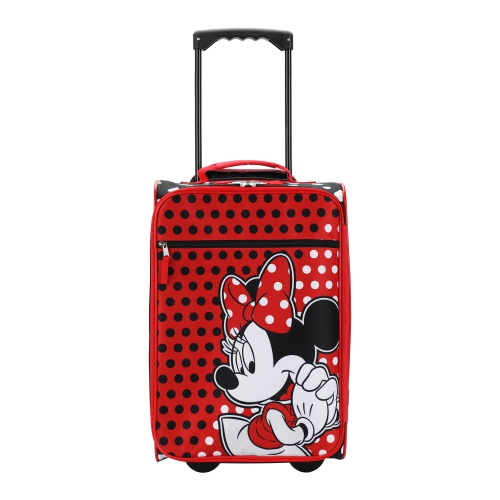 Valise pour enfant de 18 po à motif de pois Minnie Mouse