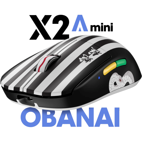 Pulsar X2A Mini Demon Slayer Wireless Gaming Mouse - Ultra-Lightweight 58g, PAW3395 26K DPI Sensor, Optical Switches, Ambidextrous, Lag-Free 2.4GHz