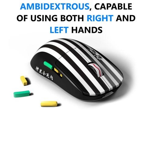 Pulsar X2A Mini Demon Slayer Wireless Gaming Mouse - Ultra-Lightweight 58g, PAW3395 26K DPI Sensor, Optical Switches, Ambidextrous, Lag-Free 2.4GHz