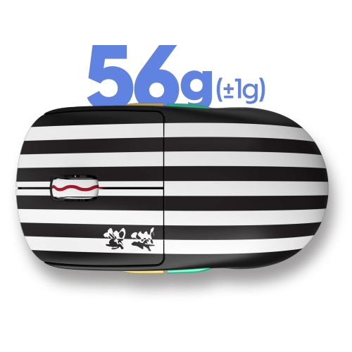 Pulsar X2A Mini Demon Slayer Wireless Gaming Mouse - Ultra-Lightweight 58g, PAW3395 26K DPI Sensor, Optical Switches, Ambidextrous, Lag-Free 2.4GHz