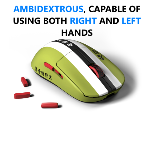 Pulsar X2A Demon Slayer Wireless Gaming Mouse - Ultra-Lightweight 58g, PAW3395 26K DPI Sensor, Optical Switches, Ambidextrous, Lag-Free 2.4GHz