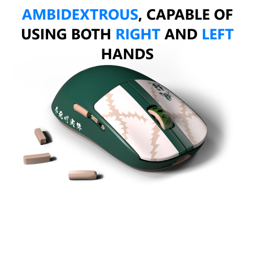 Pulsar X2A Demon Slayer Wireless Gaming Mouse - Ultra-Lightweight 58g, PAW3395 26K DPI Sensor, Optical Switches, Ambidextrous, Lag-Free 2.4GHz