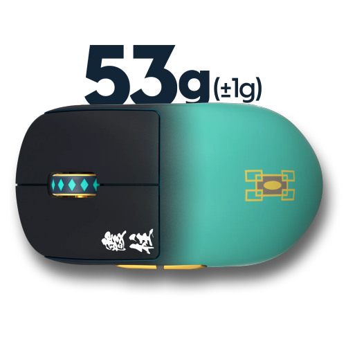 Pulsar X2H Mini Demon Slayer Wireless Gaming Mouse Ultra-Lightweight 53g, PAW3395 26K DPI Sensor, Optical Switches, Symmetrical Design High Hump