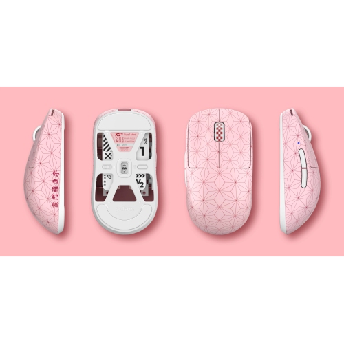 Pulsar X2 V2 Mini Demon Slayer Wireless Gaming Mouse Ultra-Lightweight 52g PAW3395 26K DPI Sensor Optical Switches Symmetrical Design, Lag-Free